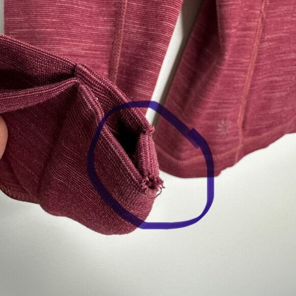 Athleta Striated Hope Jacket Size S Red Running Full zip - Picture 9 of 10